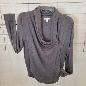 Caslon(Nordstrom) Asymmetrical Moto Style Jacket - Size Med